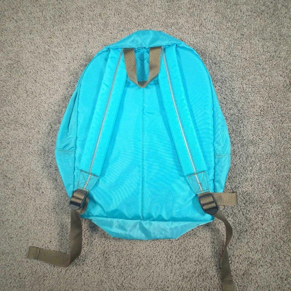 Vintage LL Bean Deluxe Book Pack Backpack Teal Turquoise Eli Lilly Diabetes Camp